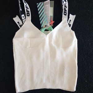 Off-White White Knit  Top Women